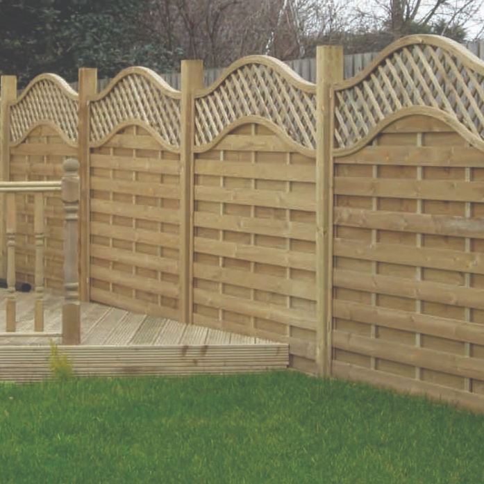 New timber garden fencing